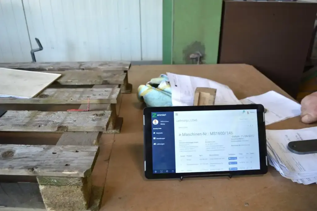 Tablet für Warenannahme