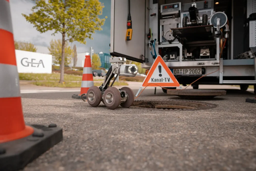 Kanalroboter in Aktion
