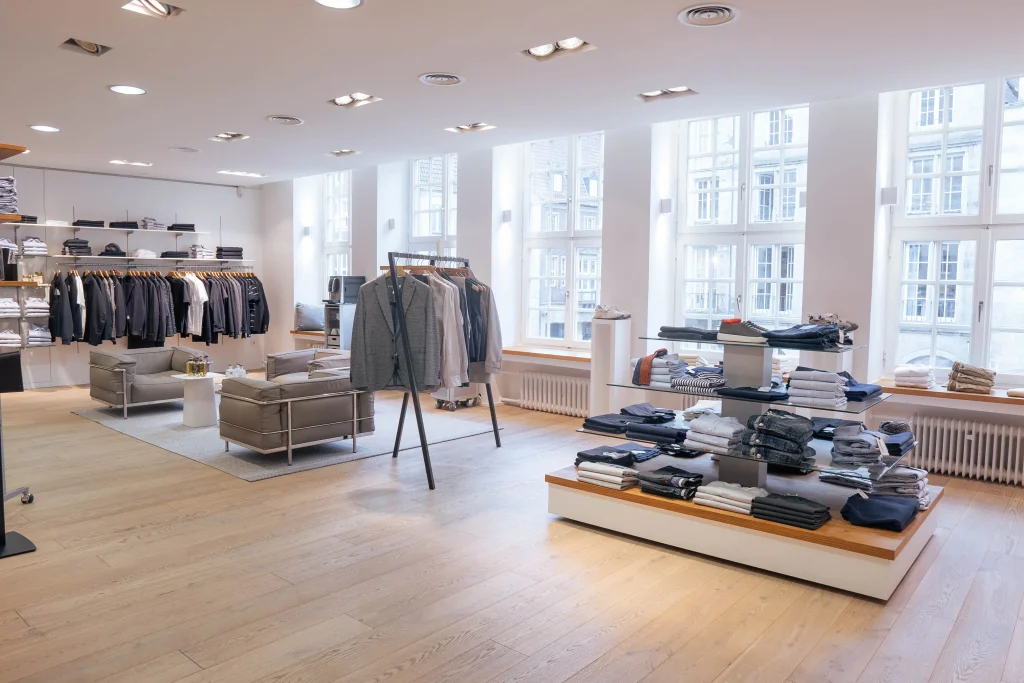 Innenansicht des Modehauses Schnitzler