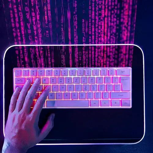 Leuchtende Tastatur