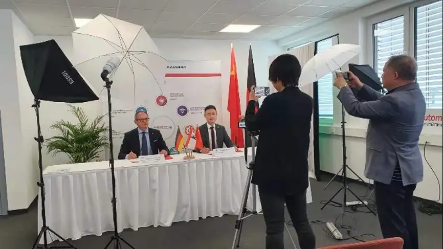 Virtuelle Unterzeichungszeremonie der Kooperationsvereinbarung für das Internationalisierungsprojektes BeCAN vom automotive BerlinBrandenburg e.V.