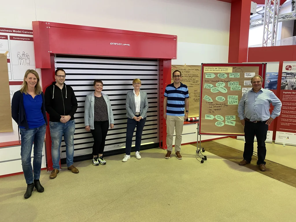 Gruppenbild vom Workshop Roadmap Digitalisierung im Bremer Institut für Produktion und Logistik