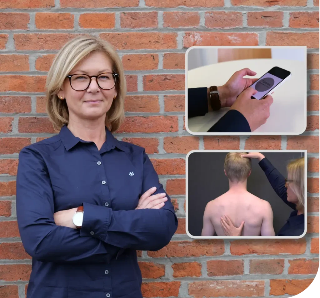 Nadia Lewerenz möchte mithilfe von Sensoren und einer App ihre Patient*innen im Alltag individuell begleiten und sie dauerhaft zu einer gesunden Körperhaltung motivieren.