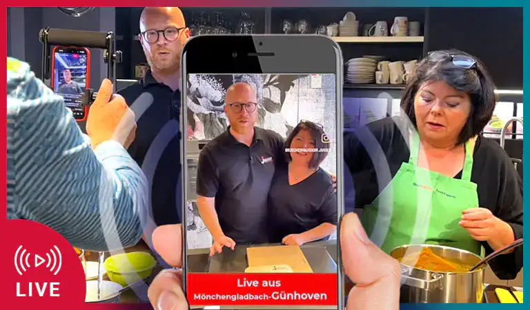 Abbildung eines Livestreams