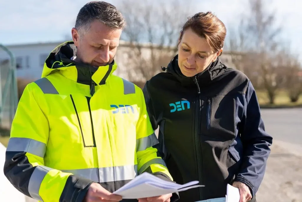 Mann und Frau in Arbeitsumfeld